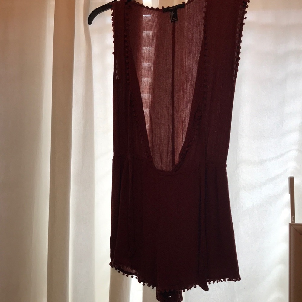 Tie front romper